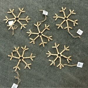 Hobby Lobby 2017 Snowflake Ornaments 8” New With Tags